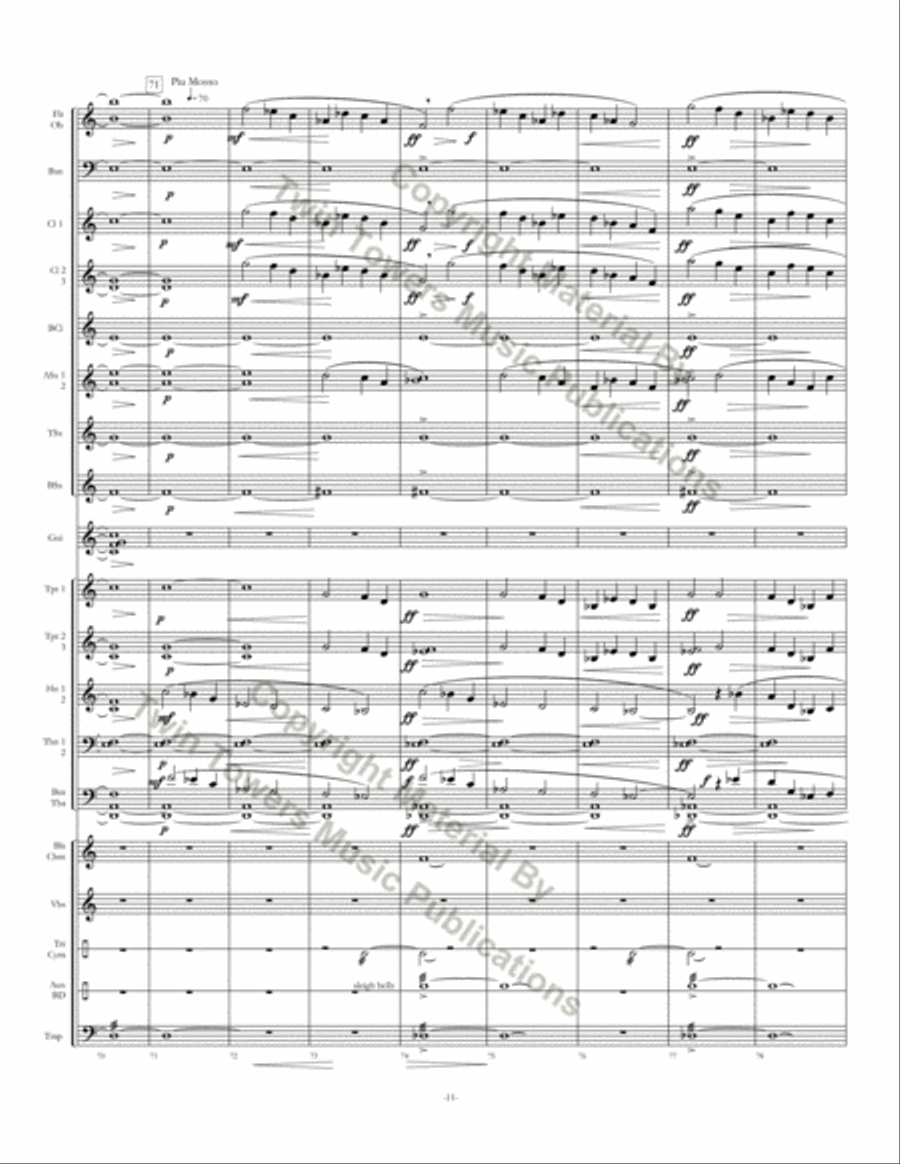 Almost Home Almost Home Concert Band scores gallery preview page 12