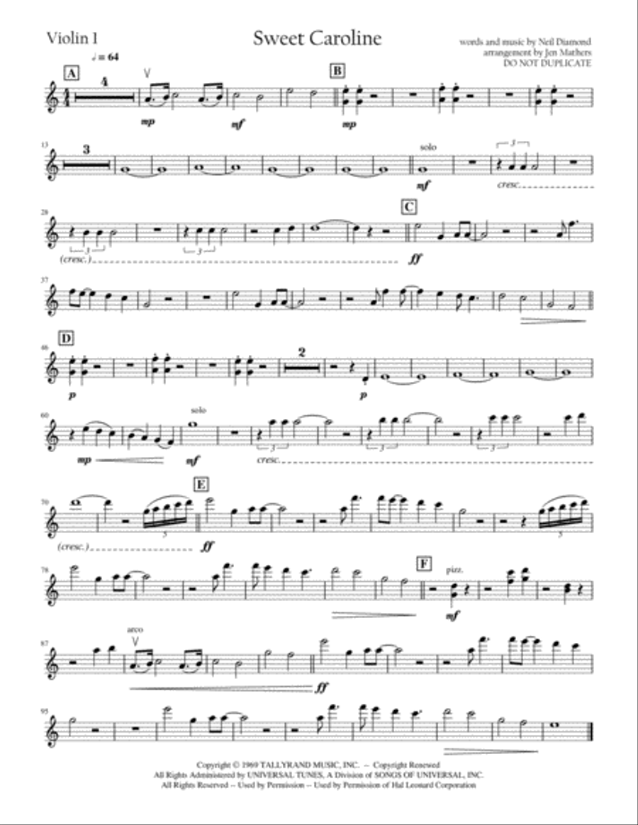 Sweet Caroline image number null