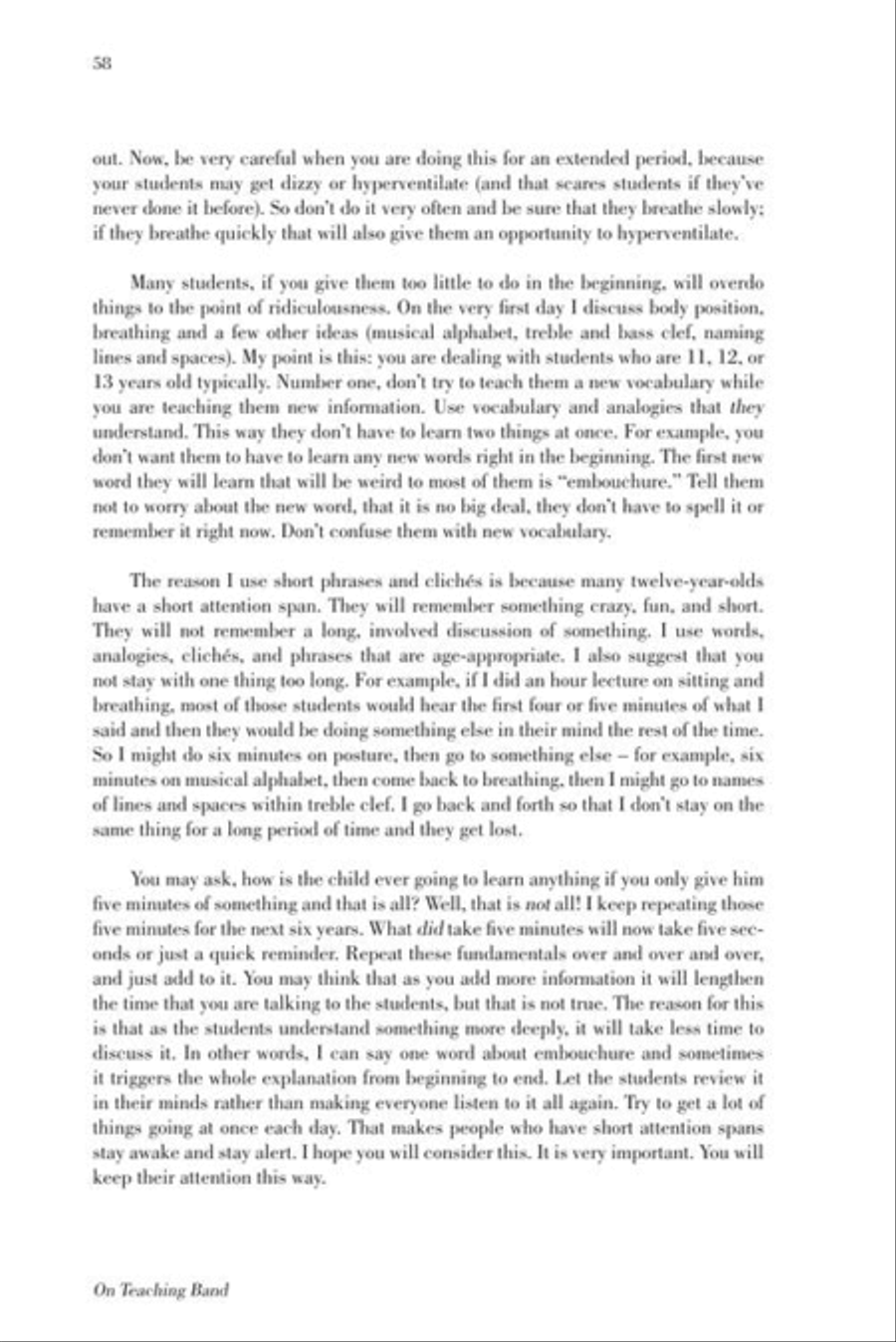 On Teaching Band: Notes from Eddie Green Concert Band scores gallery preview page 10