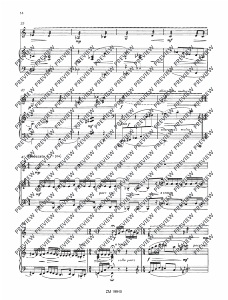 Suite Piano Accompaniment scores gallery preview page 15