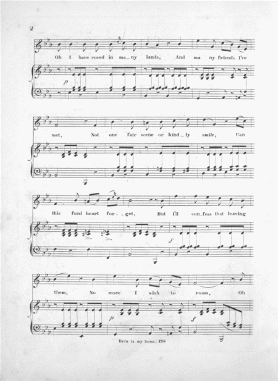 Erin is My Home. Ballad Voice scores gallery preview page 2