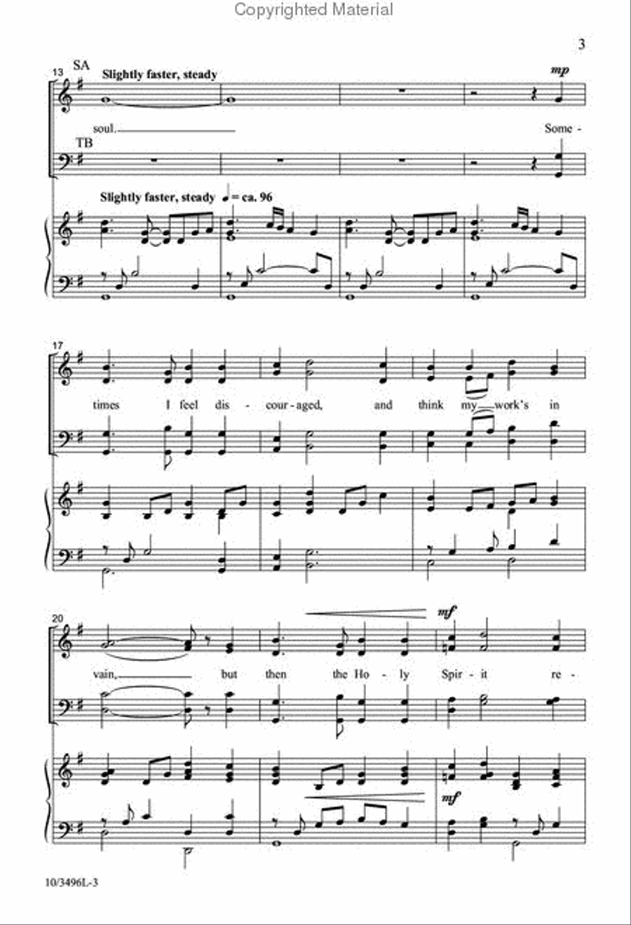There Is a Balm in Gilead 4-Part scores gallery preview page 3