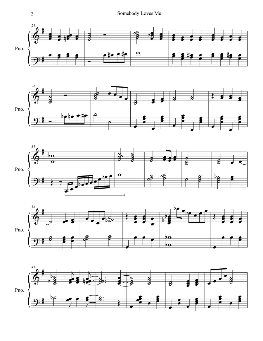 Somebody Loves Me Piano Method scores gallery preview page 3