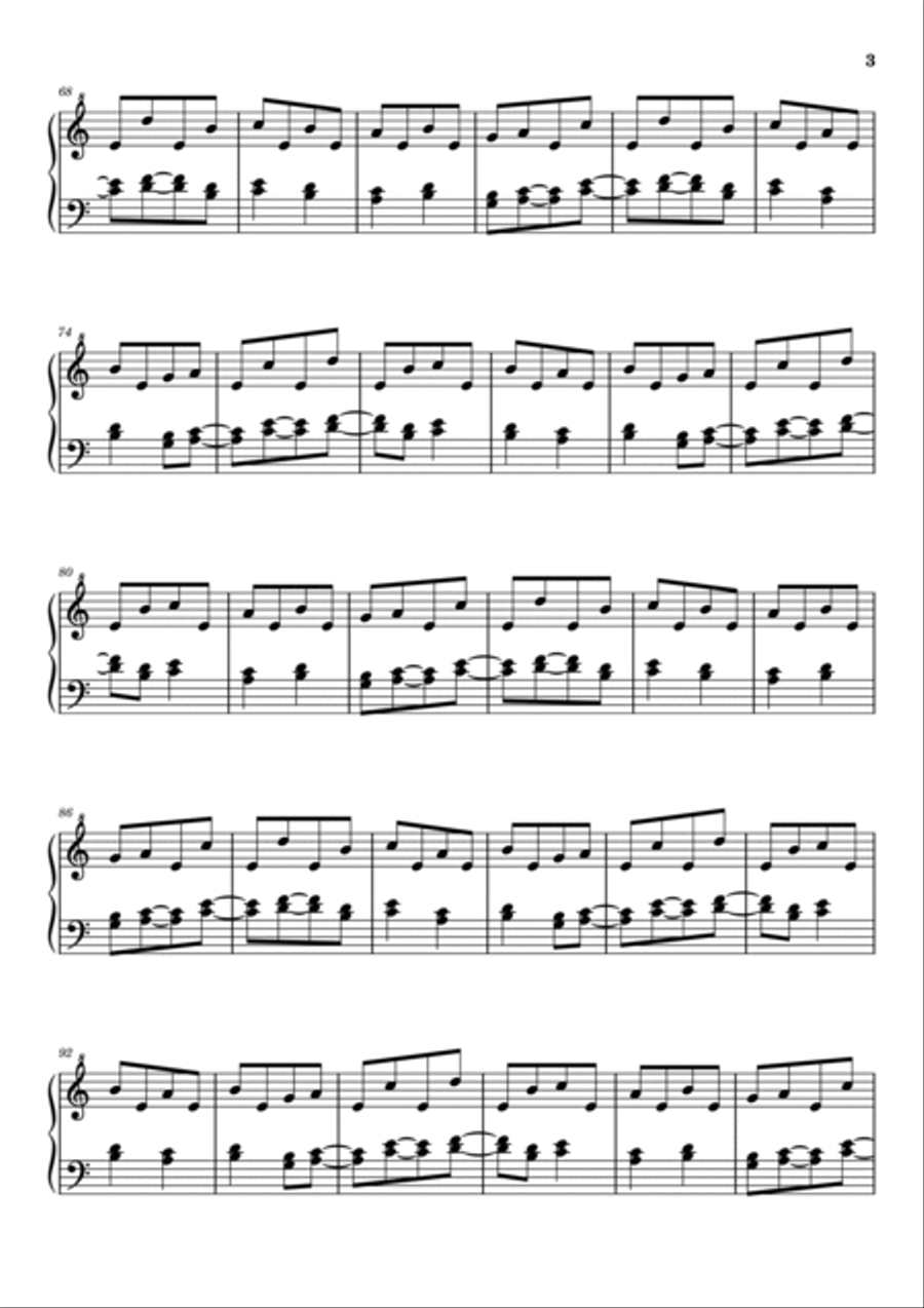 Tubular Bells Piano Solo scores gallery preview page 3