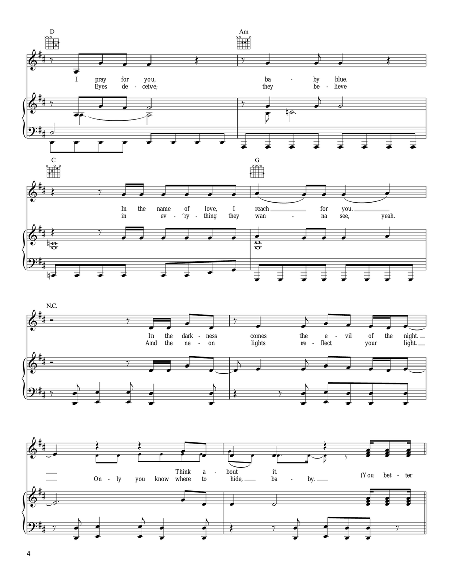 You Better Wait Piano, Vocal, Guitar scores gallery preview page 4