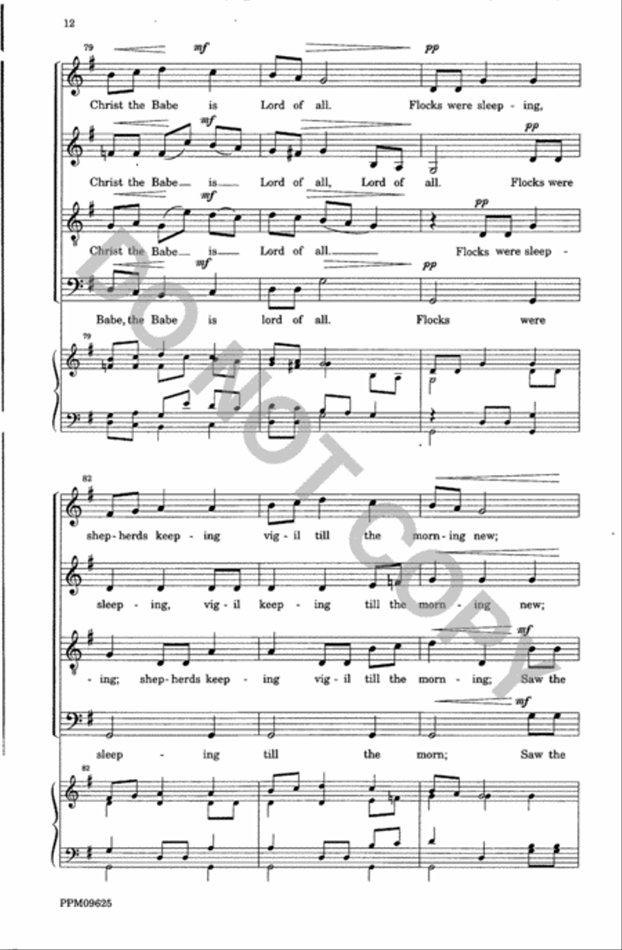 A Christmas Garland--SATB Divisi scores gallery preview page 13