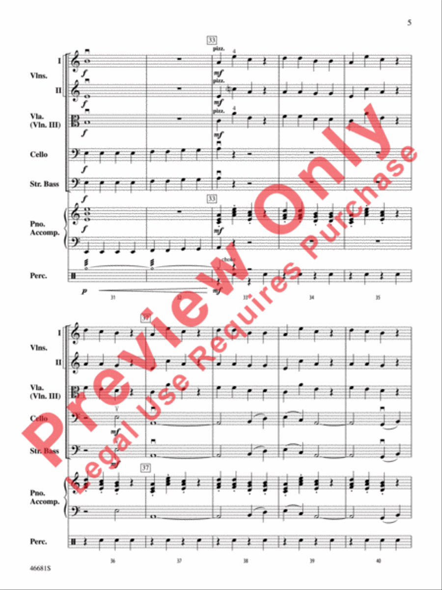 Barnburner String Orchestra scores gallery preview page 6
