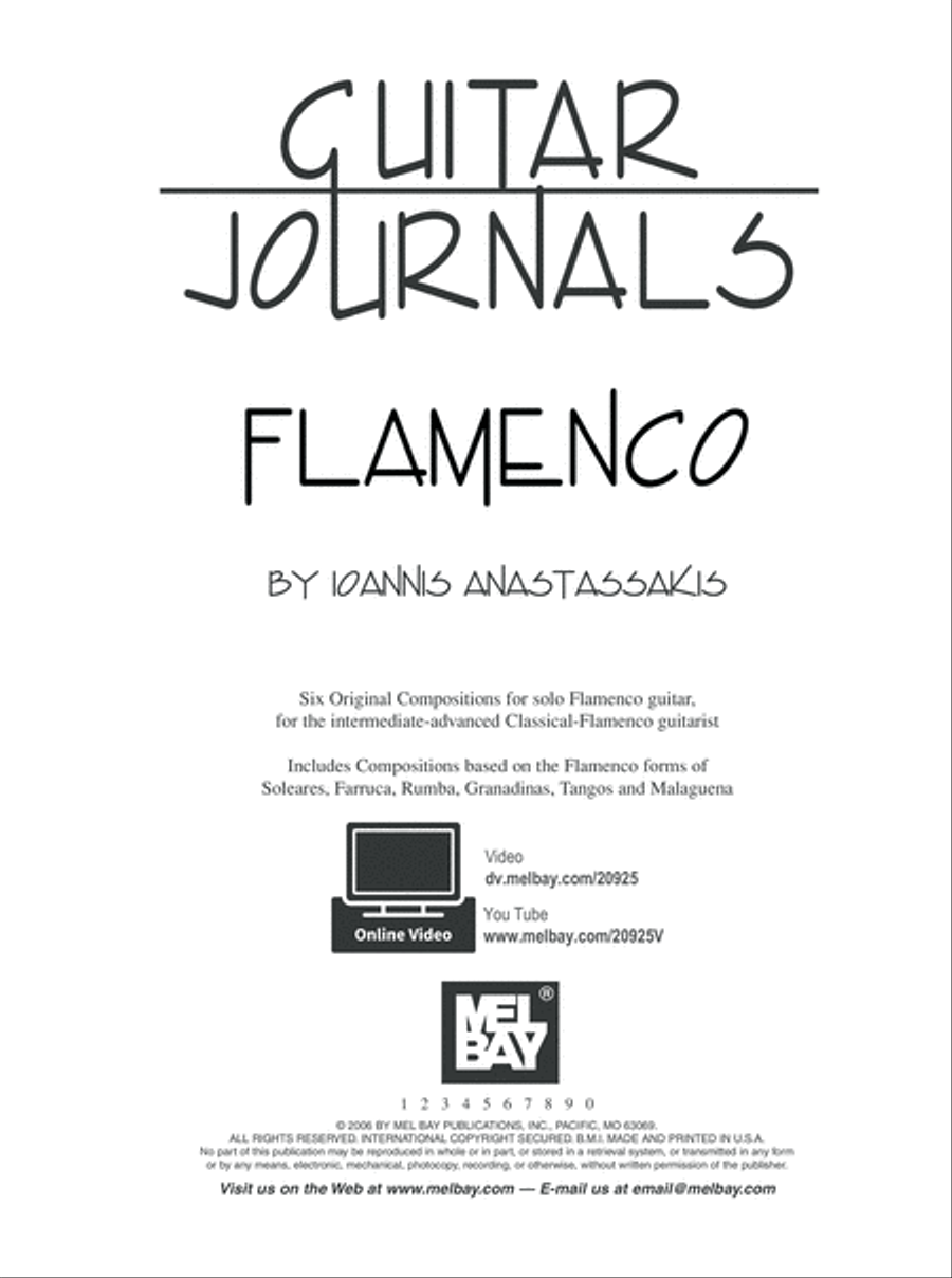 Guitar Journals - Flamenco Acoustic Guitar scores gallery preview page 2