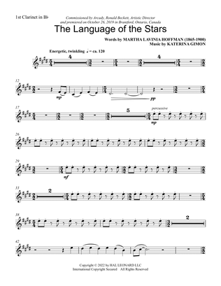 Book cover for Language of the Stars (Full Orchestra) - Bb Bass Clarinet 1