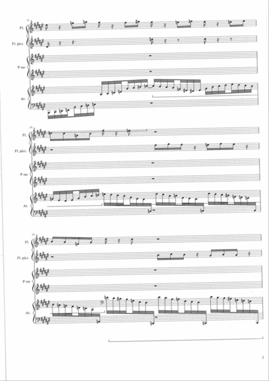 Aleksander Czarnecki - Tales of the Hidden Kingdom, Op. 15 Small Ensemble scores gallery preview page 5
