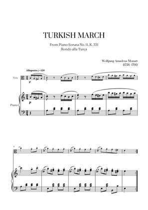 W. A. Mozart - Turkish March (Alla Turca) for Viola and Piano