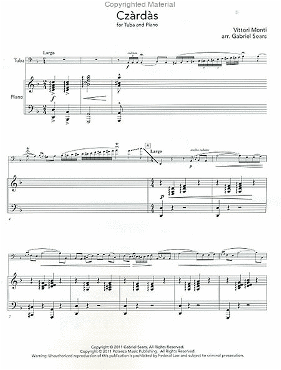 Czardas Tuba scores gallery preview page 2