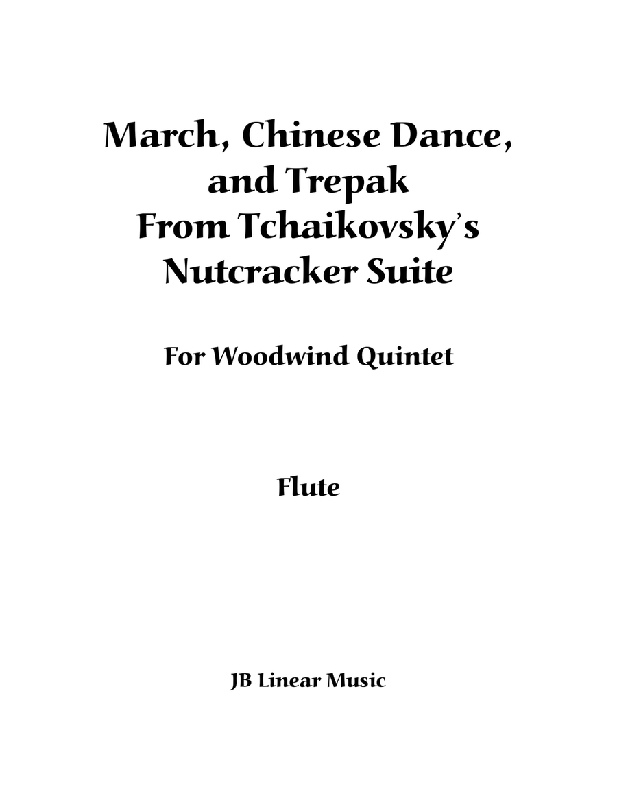 3 Pieces from The Nutcracker for Woodwind Quintet Woodwind Quintet scores gallery preview page 1