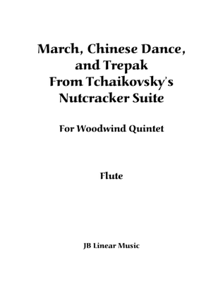 Book cover for 3 Pieces from The Nutcracker for Woodwind Quintet