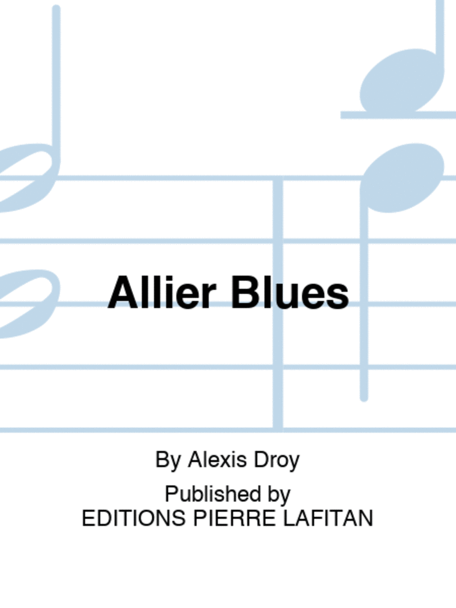 Allier Blues Alto Saxophone scores gallery preview page 1