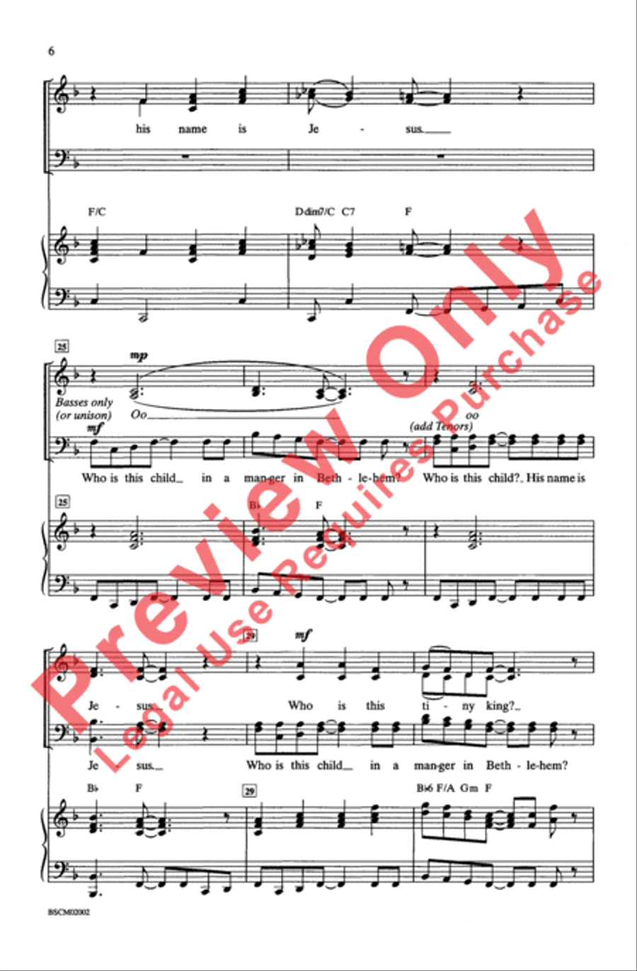 Who Is This Tiny King? 4-Part scores gallery preview page 5