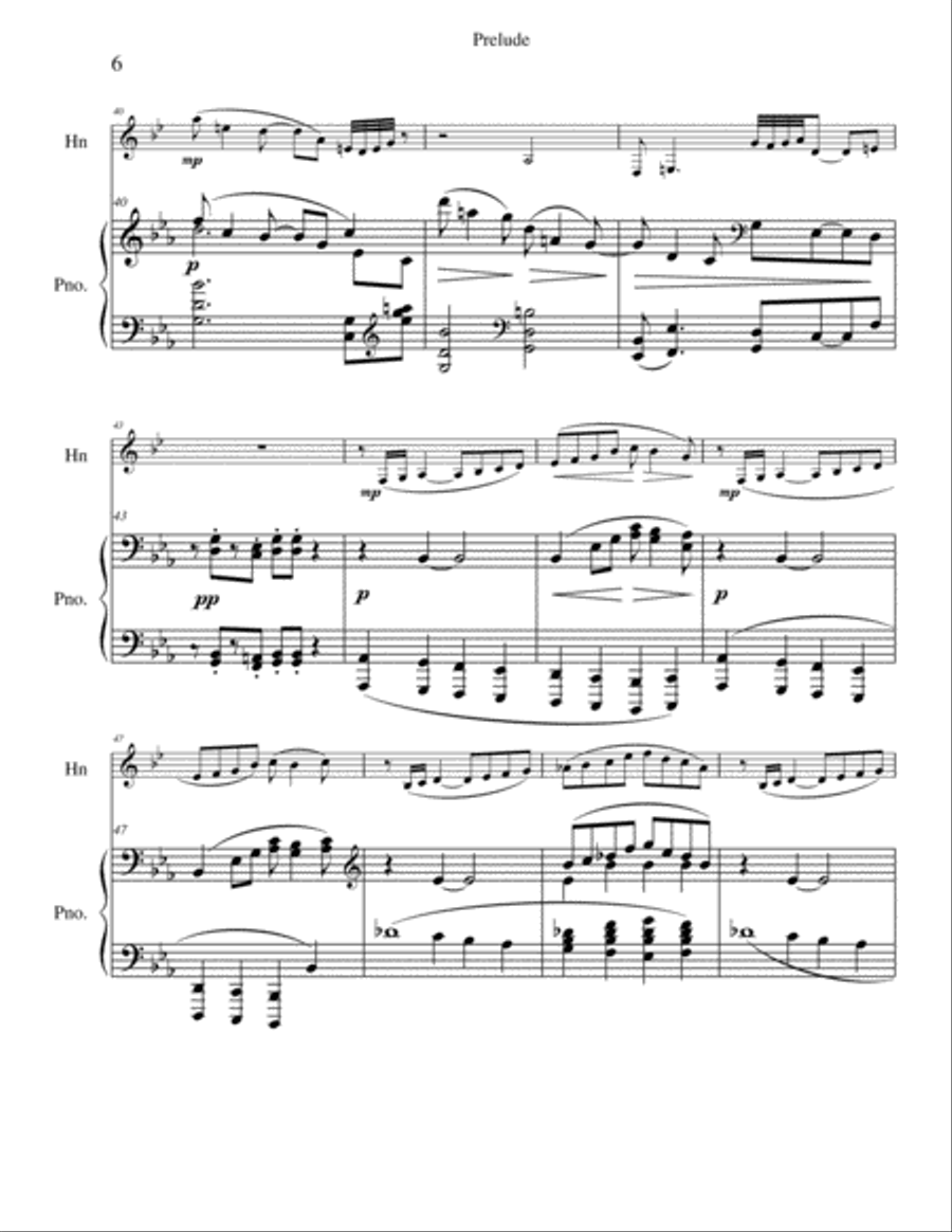 Bergamasque Suite - horn and piano Horn scores gallery preview page 6