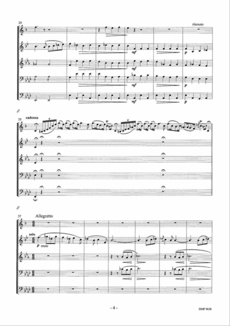 Ouverture Tot Orpheus In De Onderwereld Brass Quintet scores gallery preview page 4