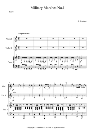 Book cover for Military March No.1 (Easy and Short Version) in C