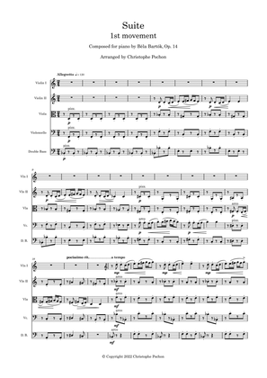 Suite - Op. 14 - 1st movement - String Ensemble