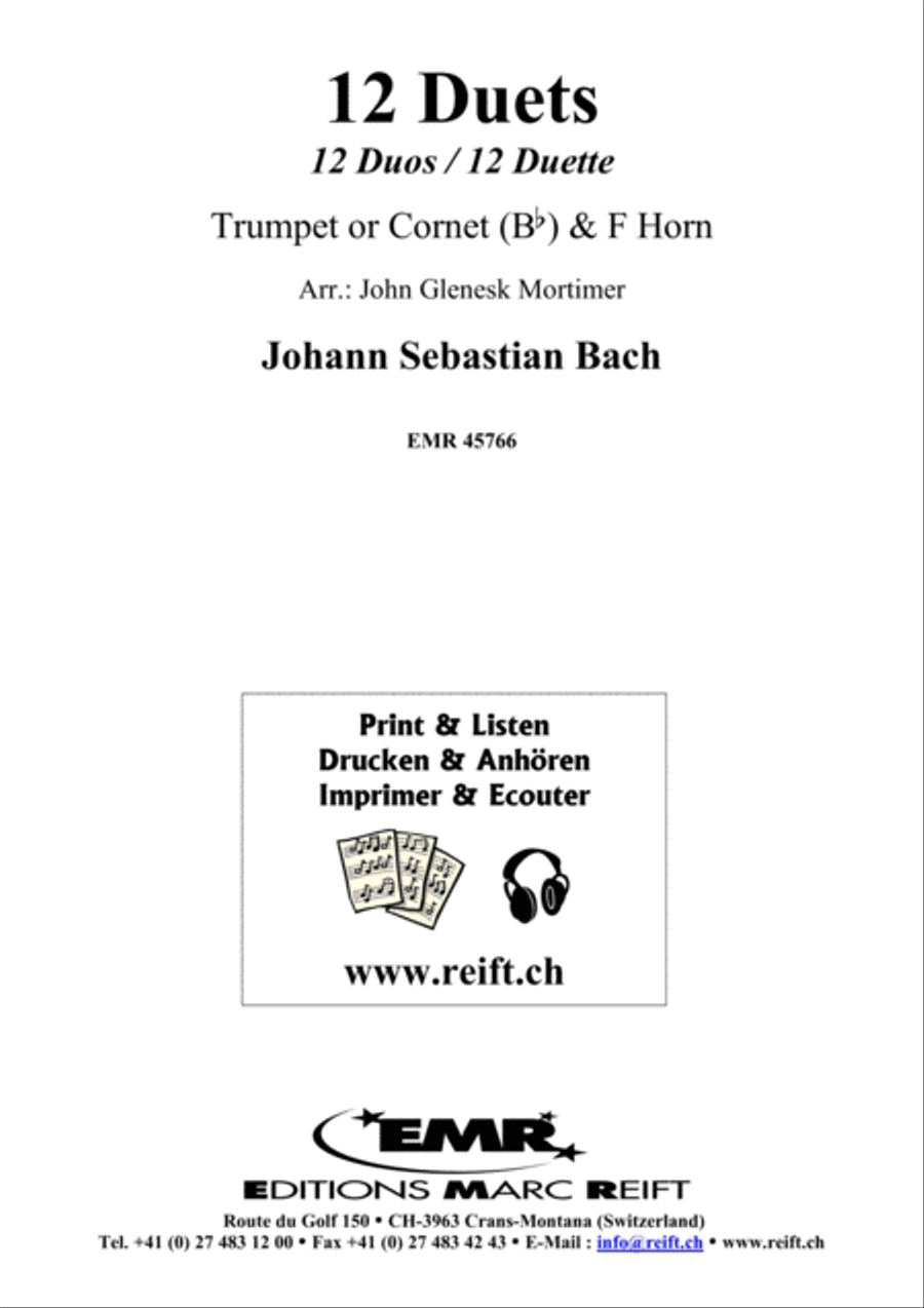12 Duets Cornet scores gallery preview page 2