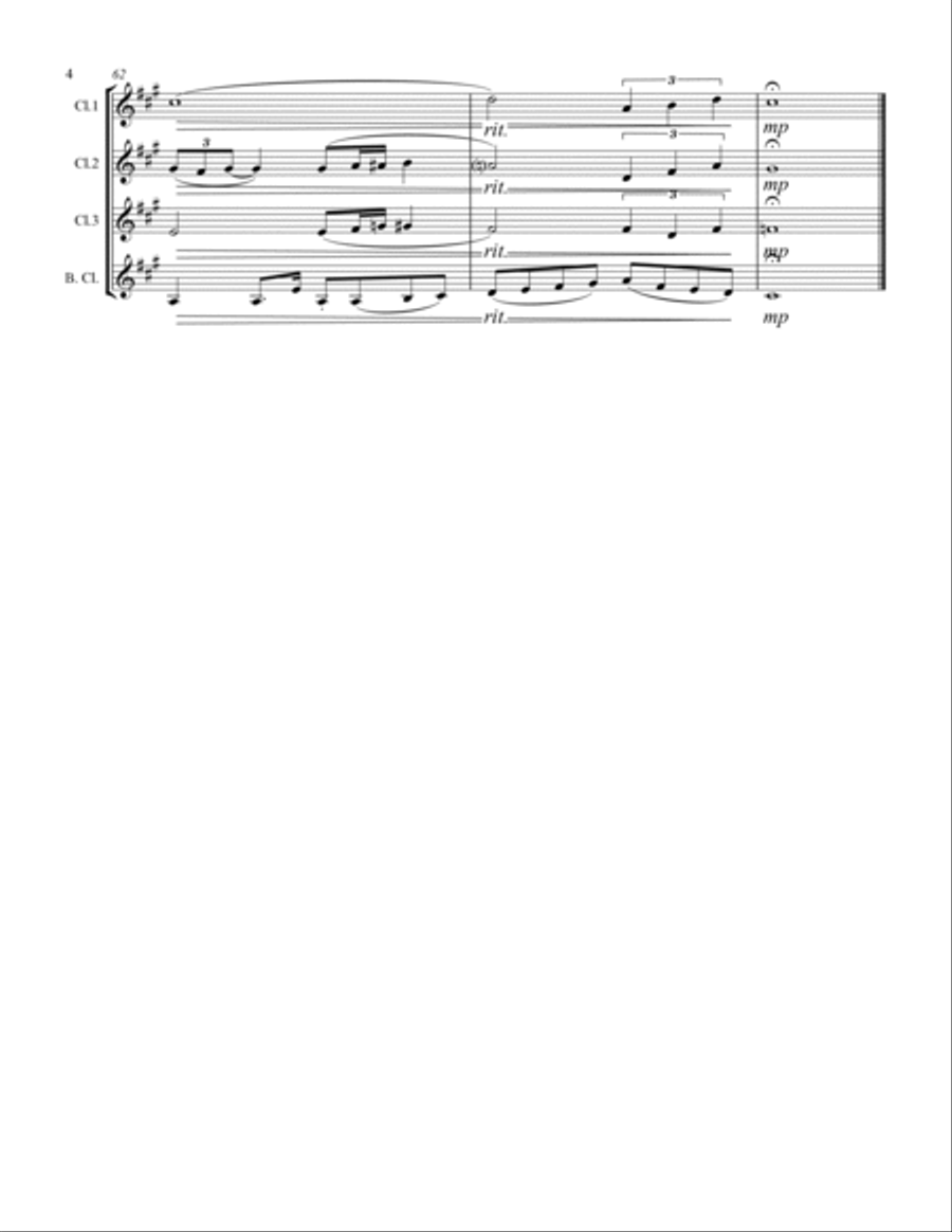 We've Only Just Begun Woodwind Quartet scores gallery preview page 5