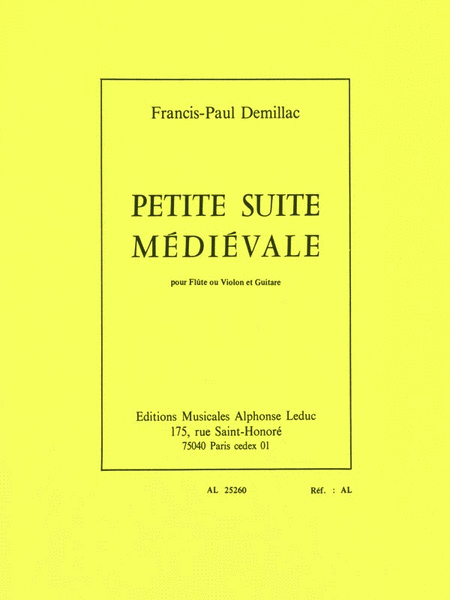 Petite Suite Medievale (flute & Guitar)