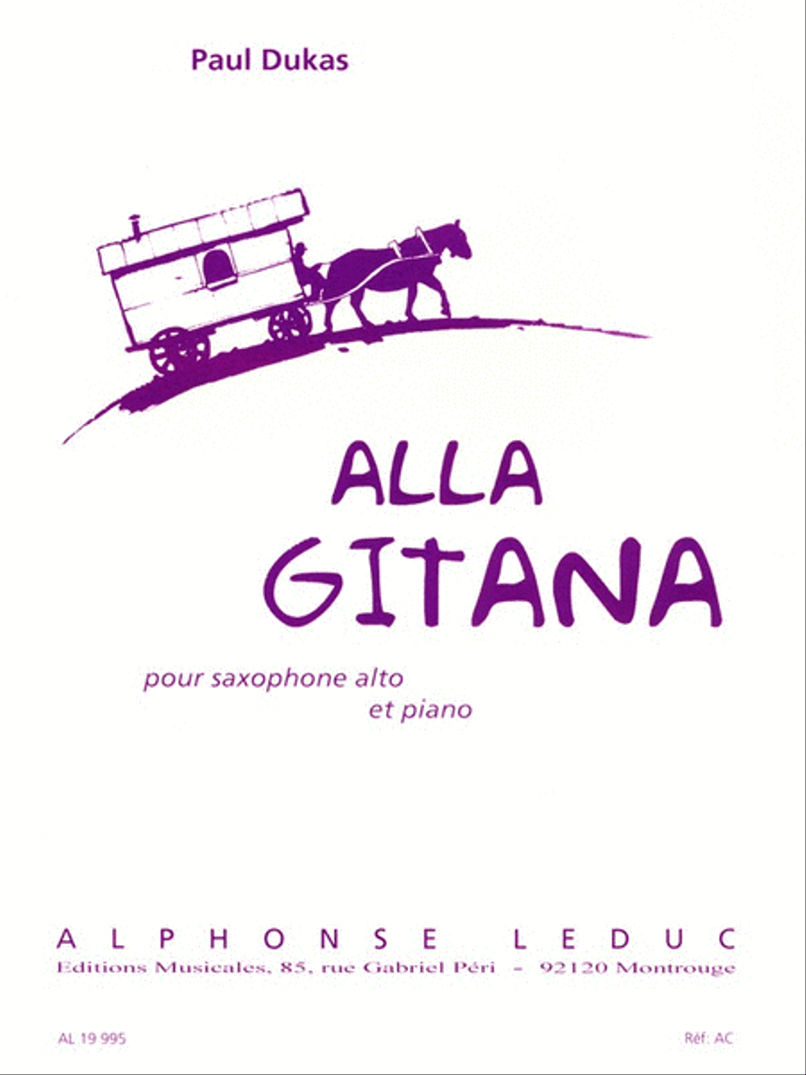 Alla Gitana Alto Saxophone scores gallery preview page 1