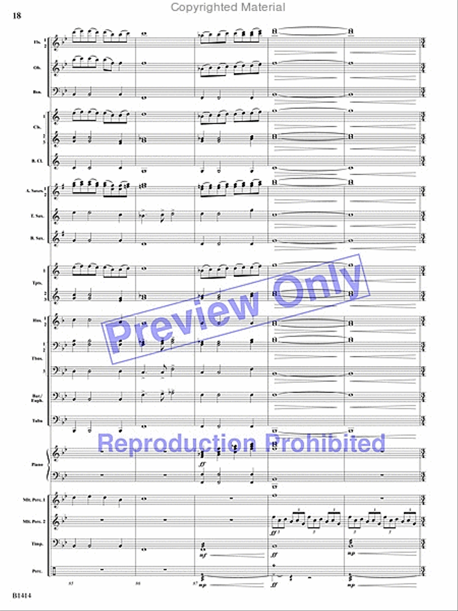 Kindred Spirits Concert Band scores gallery preview page 16