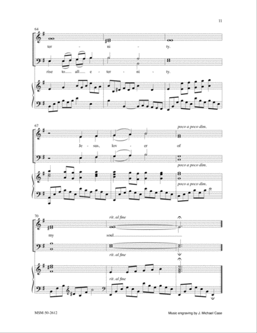Jesus, Lover of My Soul Jesus, Lover of My Soul 4-Part scores gallery preview page 6