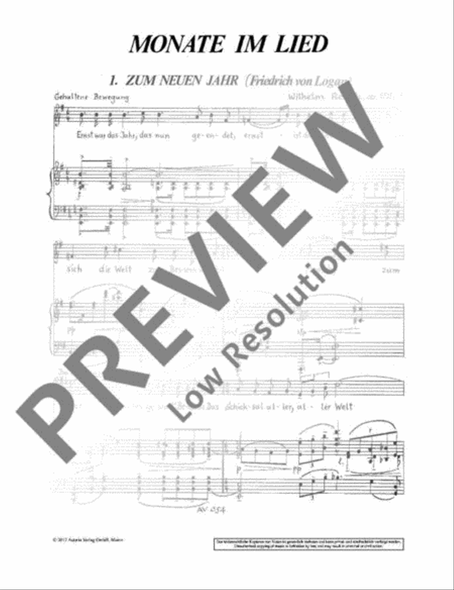 Monate im Lied High Voice scores gallery preview page 5