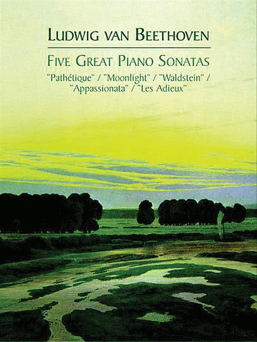 Five Great Piano Sonatas Piano Solo scores gallery preview page 1