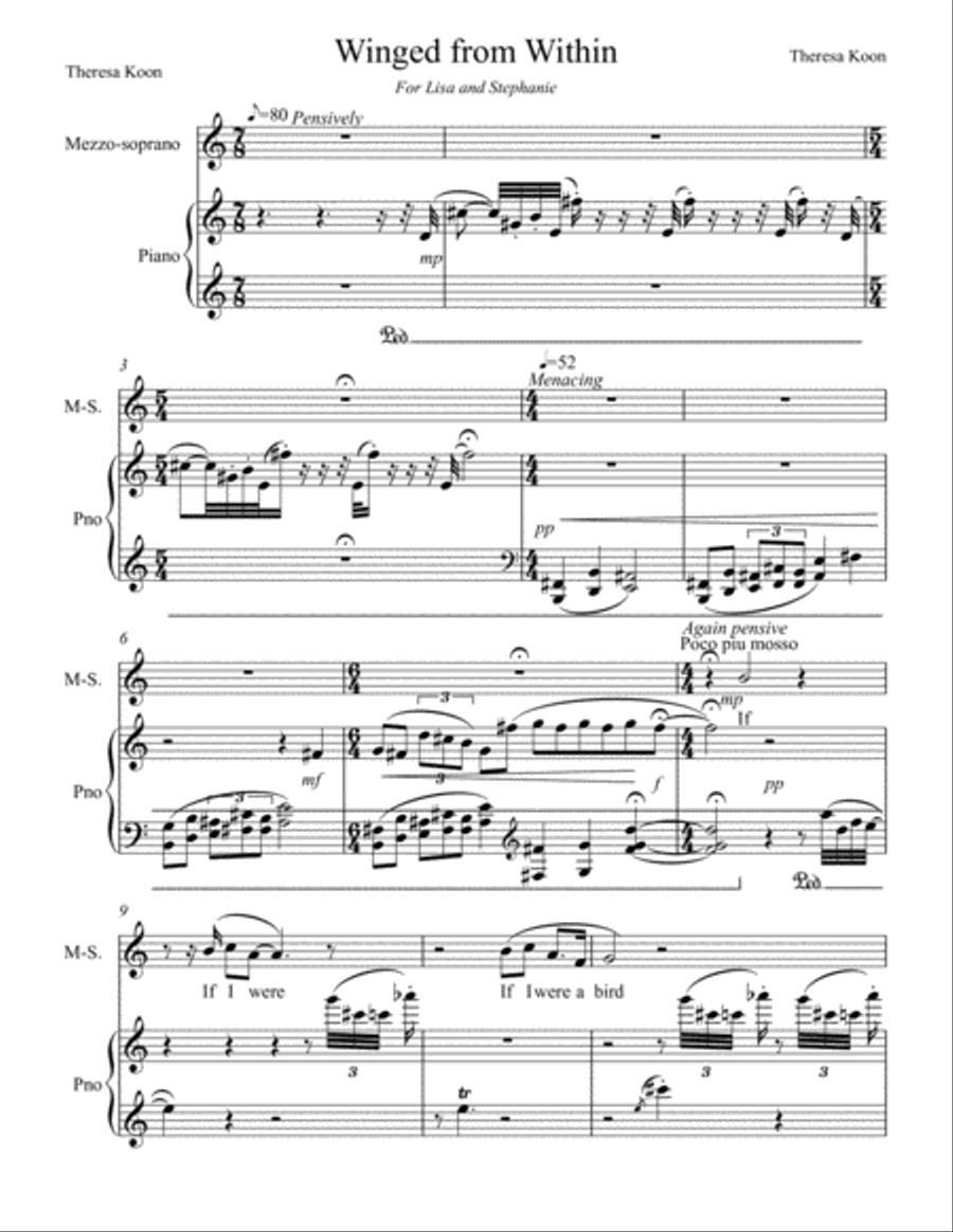 Winged from Within Winged from Within Voice scores gallery preview page 1