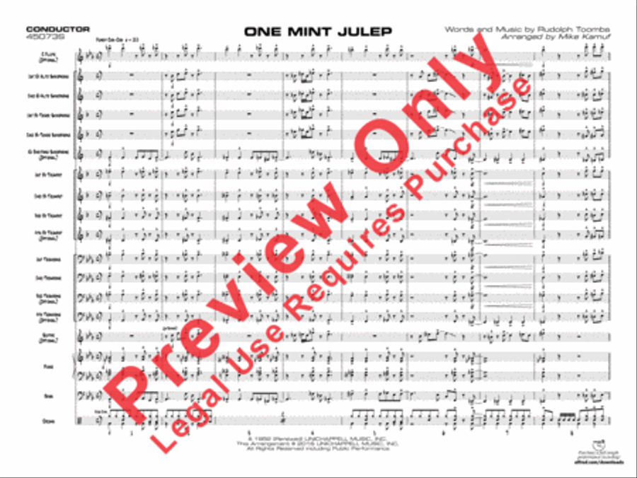 One Mint Julep One Mint Julep Jazz Ensemble scores gallery preview page 24
