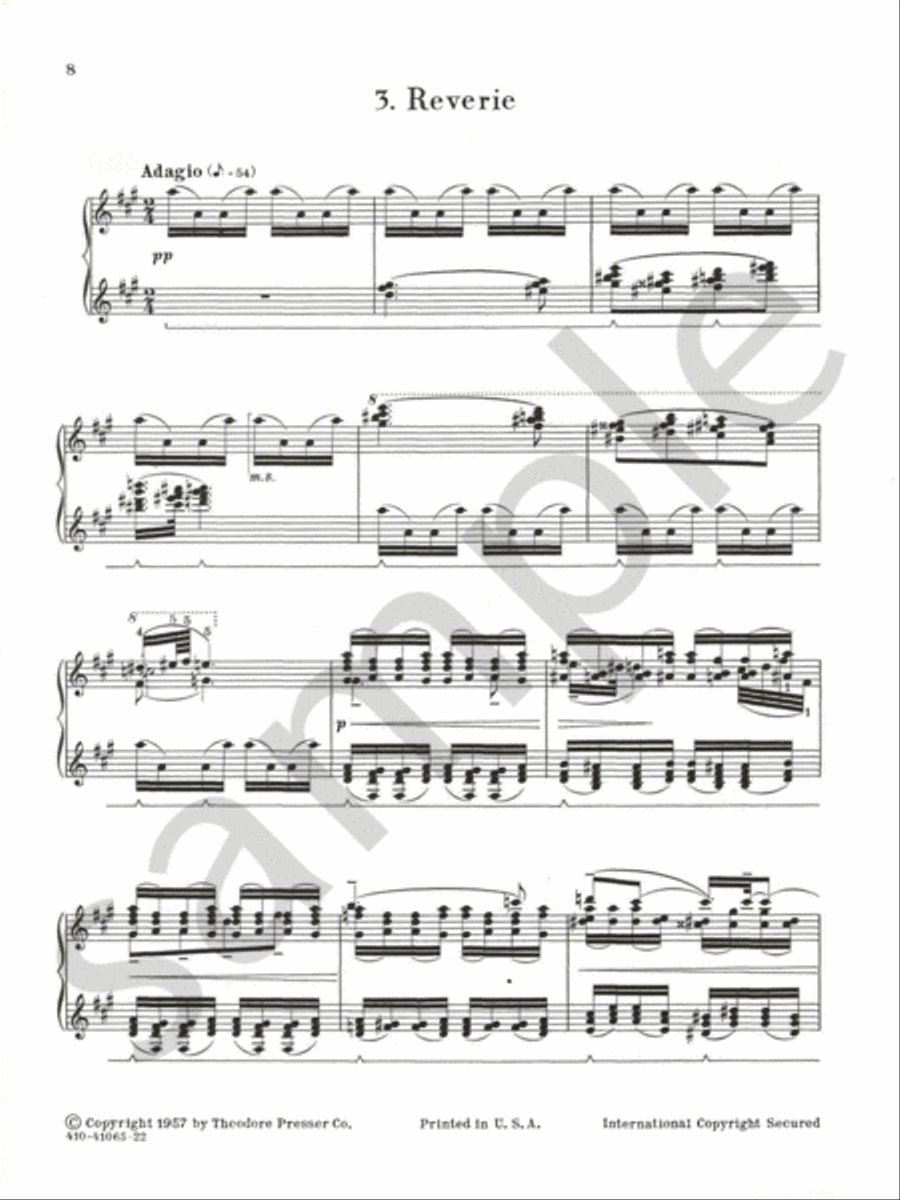 Eight Pieces For Piano Chamber Music scores gallery preview page 5