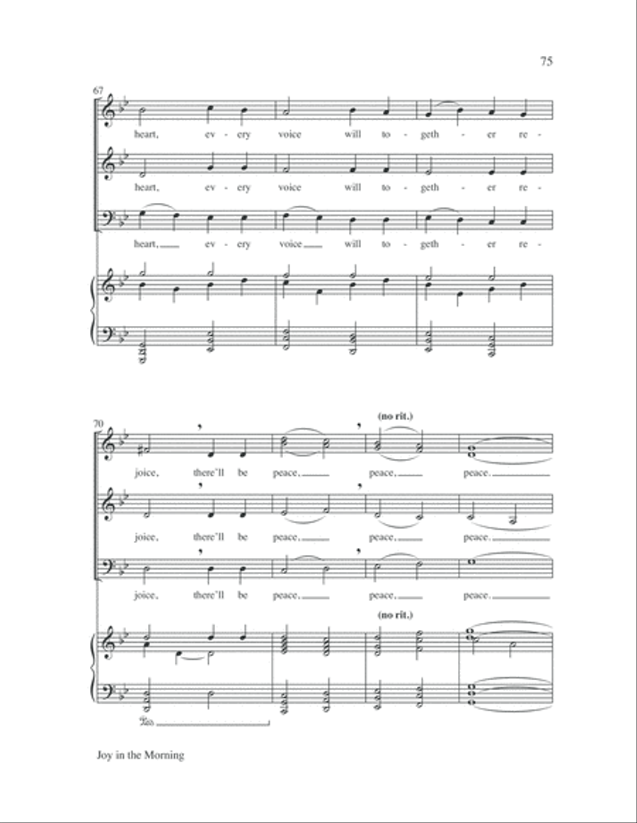 Easy Anthems, Vol. 4 Easy Anthems, Vol. 4 3-Part scores gallery preview page 76