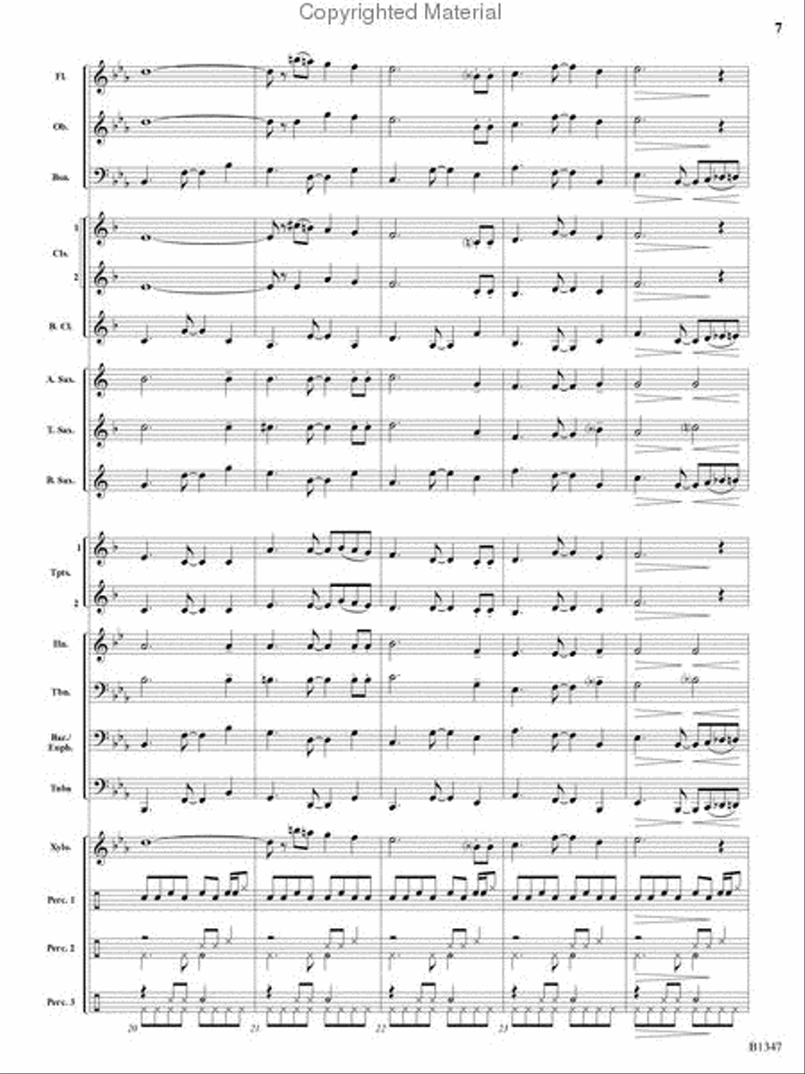 Santa's Fiesta! Concert Band scores gallery preview page 6