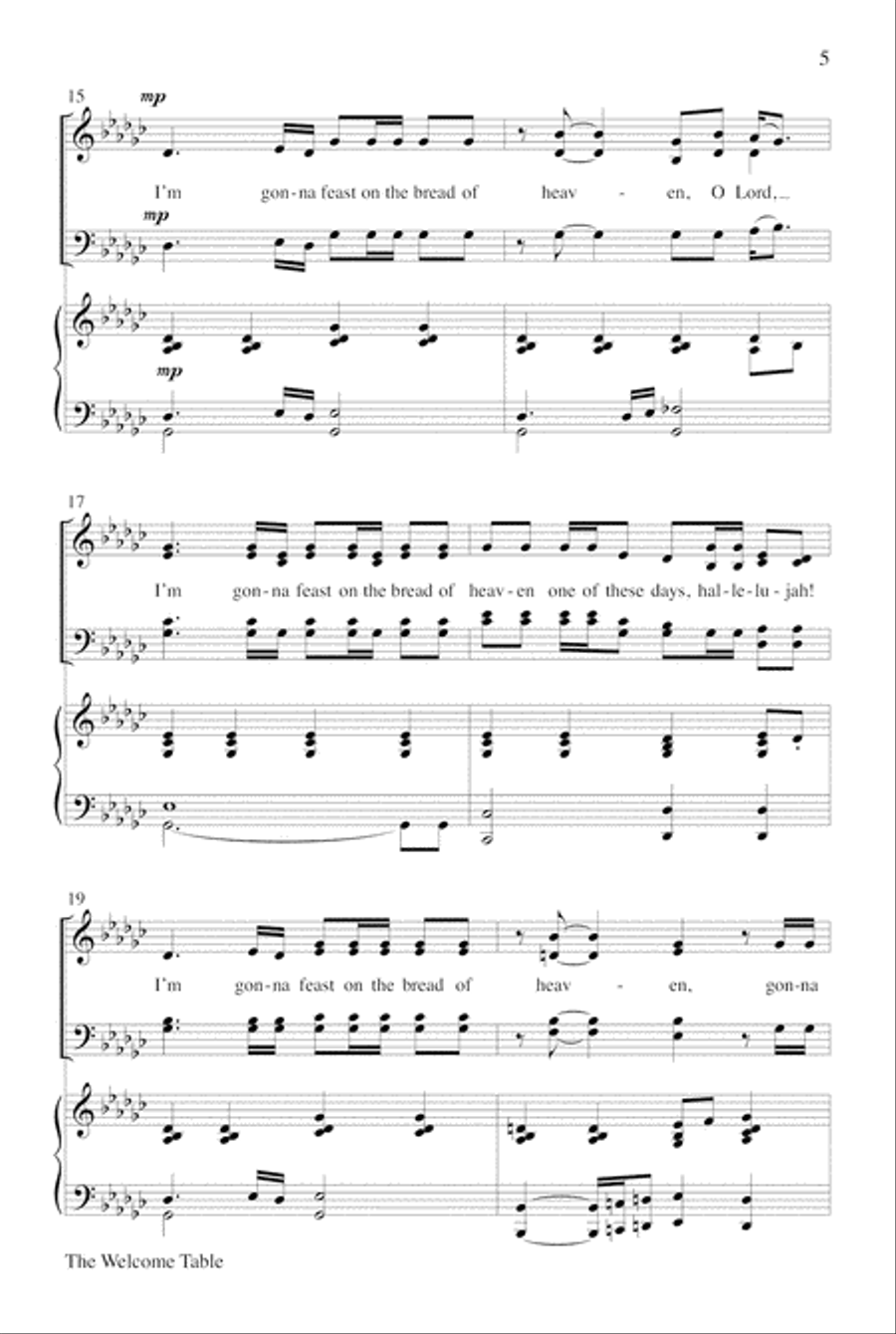 The Welcome Table Choir scores gallery preview page 5