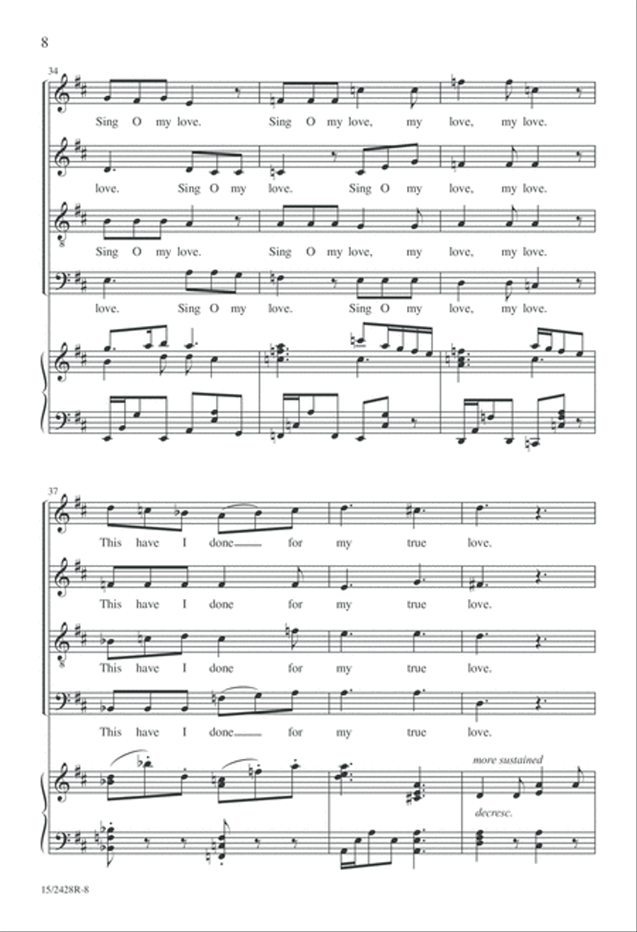 My Dancing Day My Dancing Day 4-Part scores gallery preview page 9