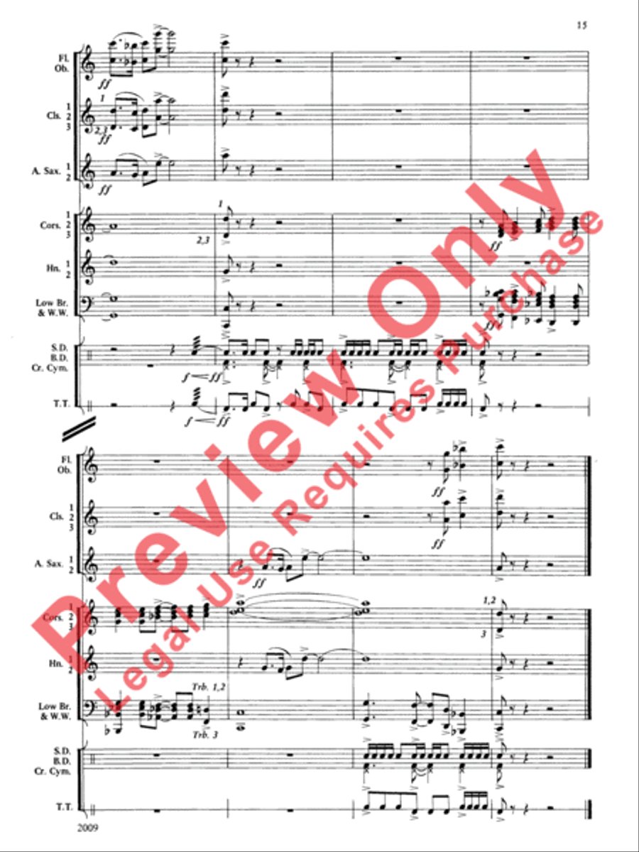Cobb County Festival Concert Band scores gallery preview page 16