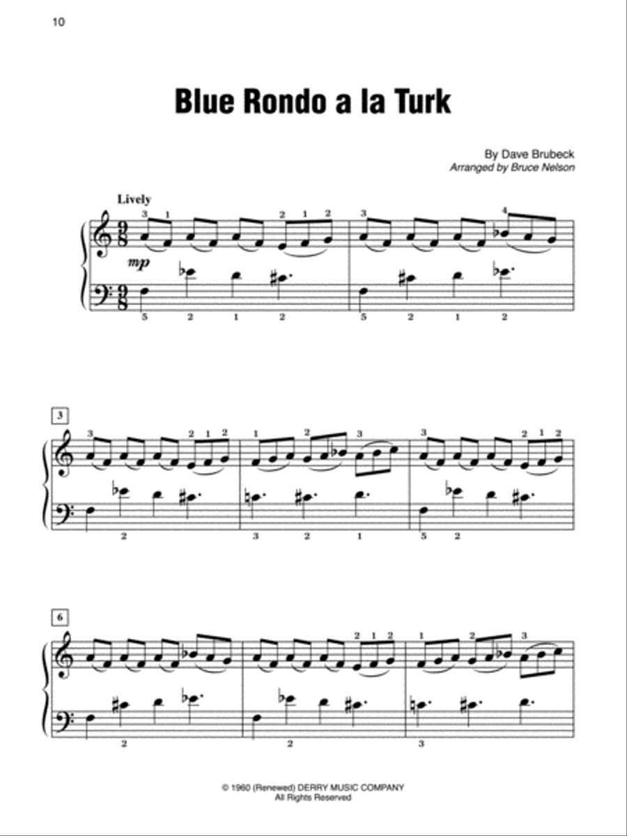 Simply Brubeck Simply Brubeck Easy Piano scores gallery preview page 3