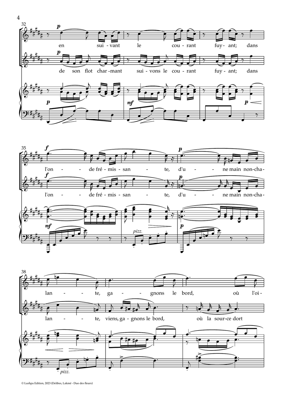 Duo des fleurs Piano scores gallery preview page 6