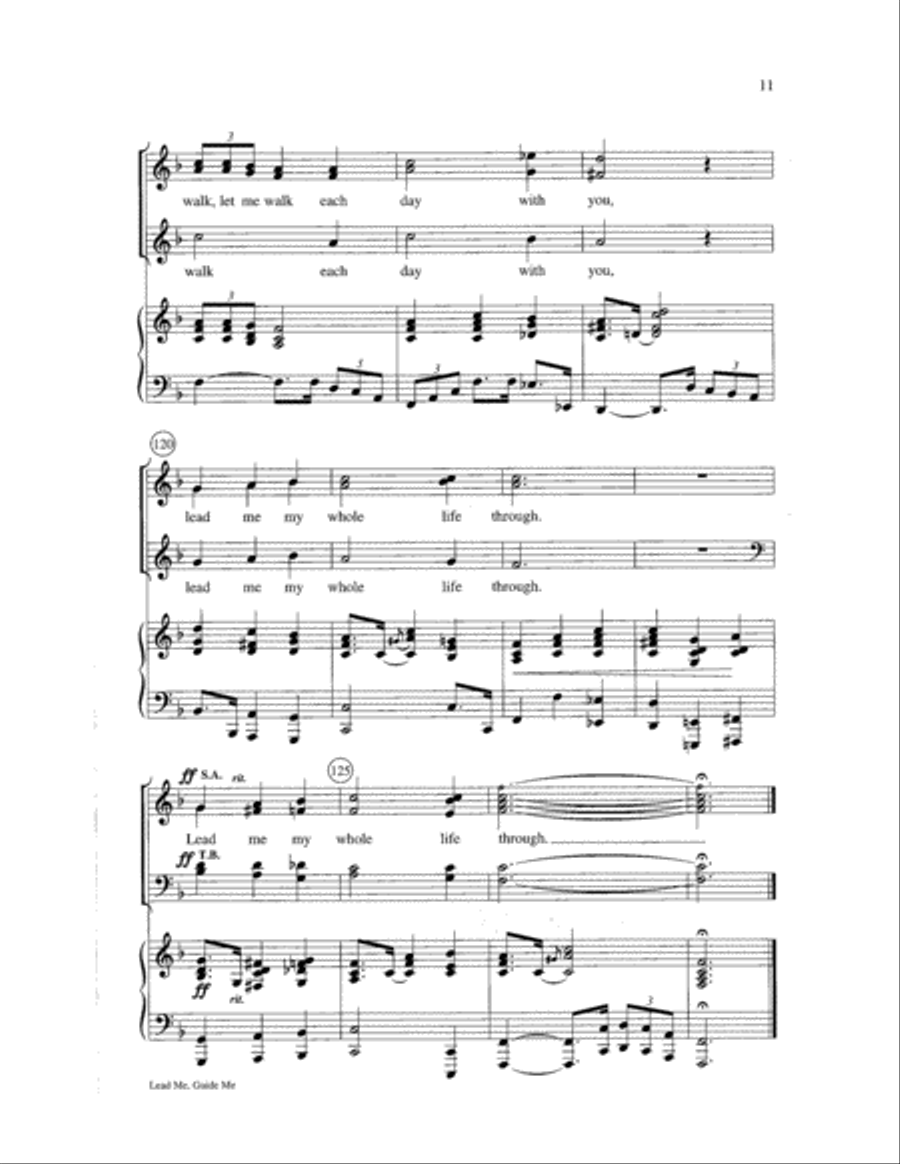 Lead Me, Guide Me 4-Part scores gallery preview page 11