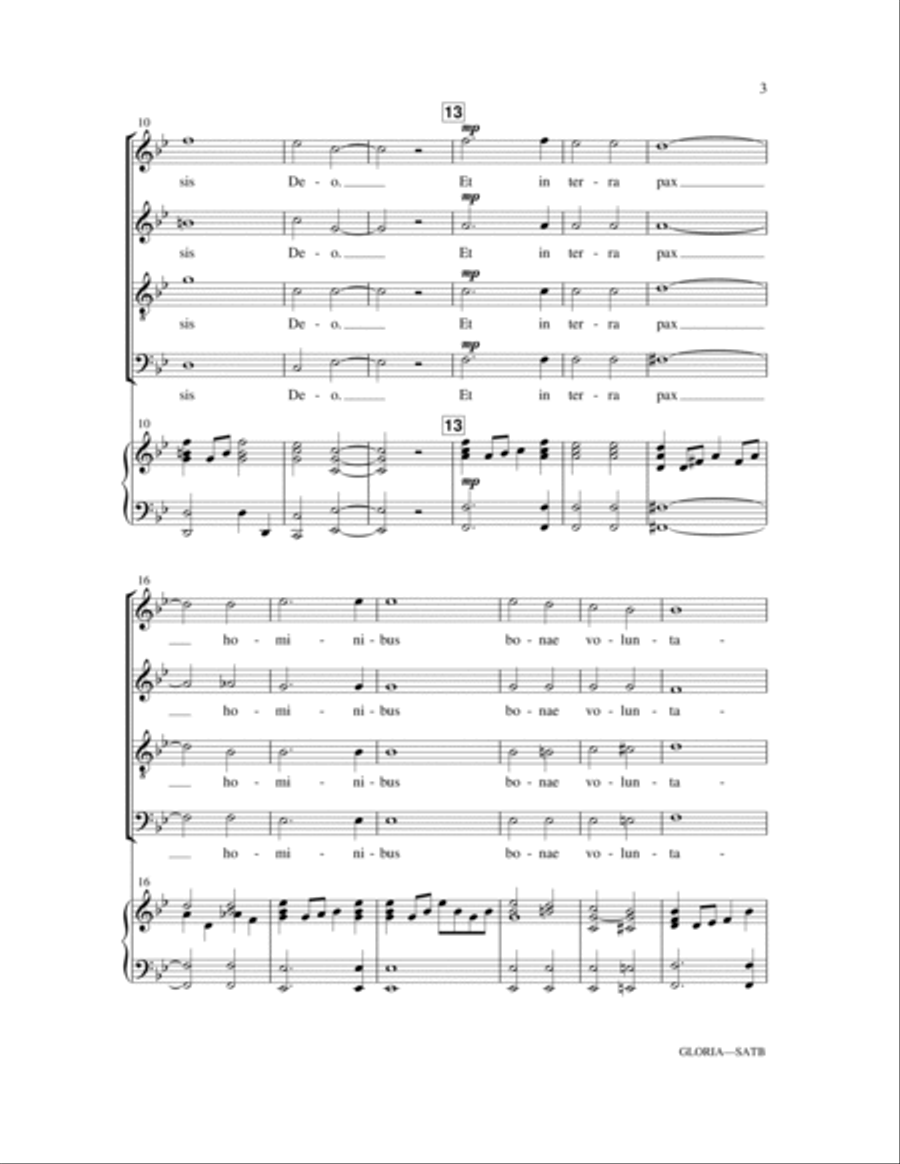 Gloria 4-Part scores gallery preview page 2