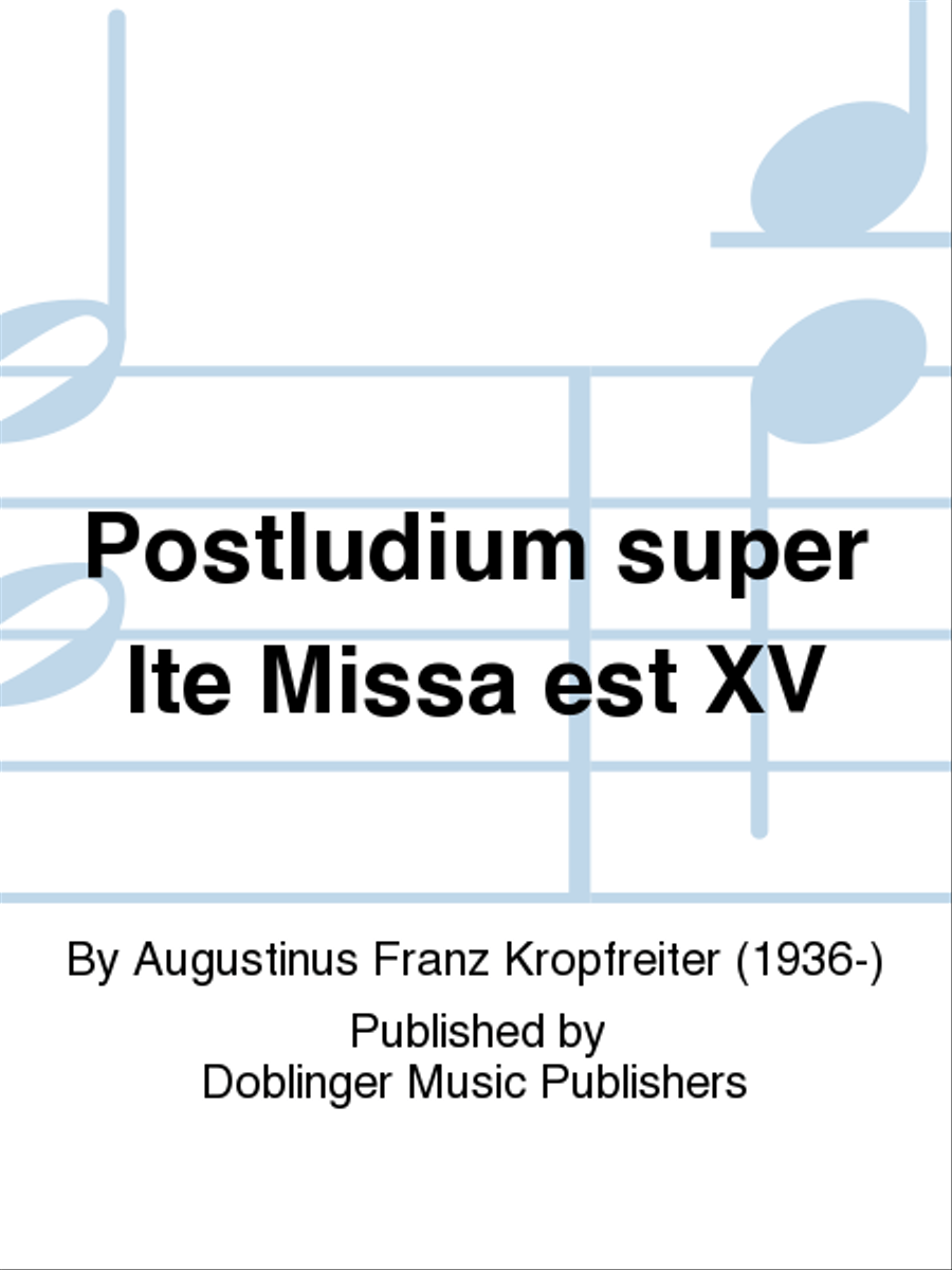 Postludium super Ite Missa est XV Organ scores gallery preview page 1