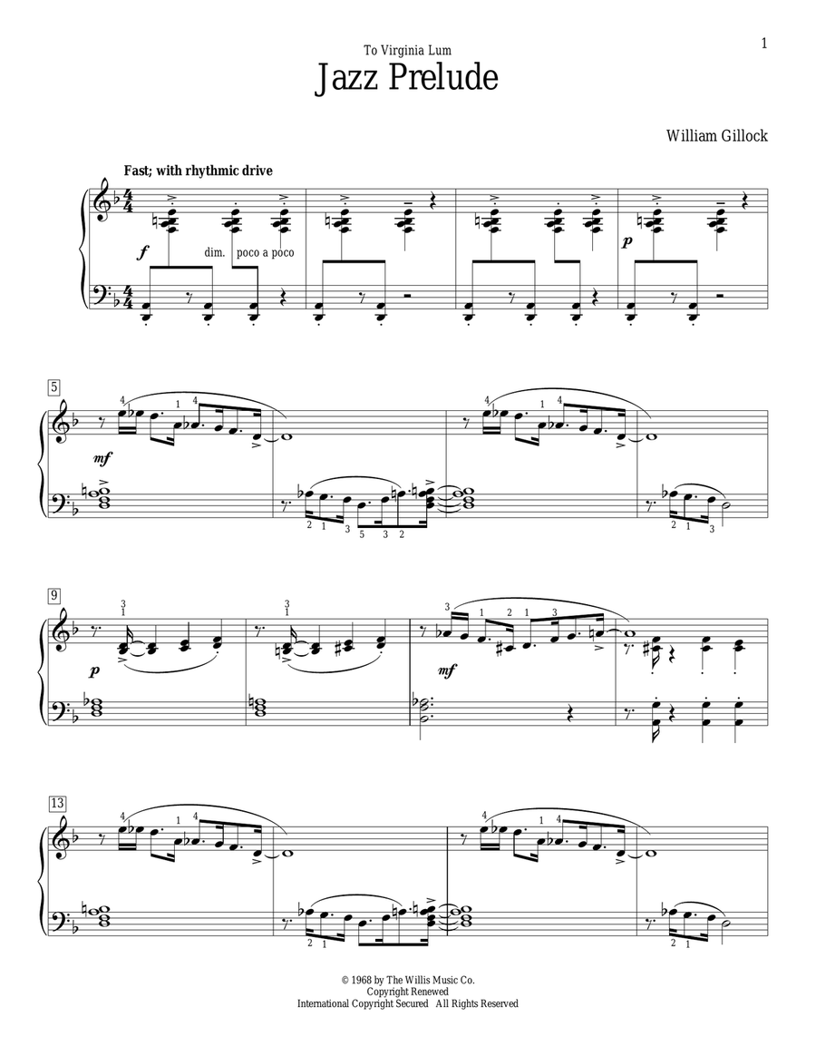 Jazz Prelude Piano Method scores gallery preview page 1