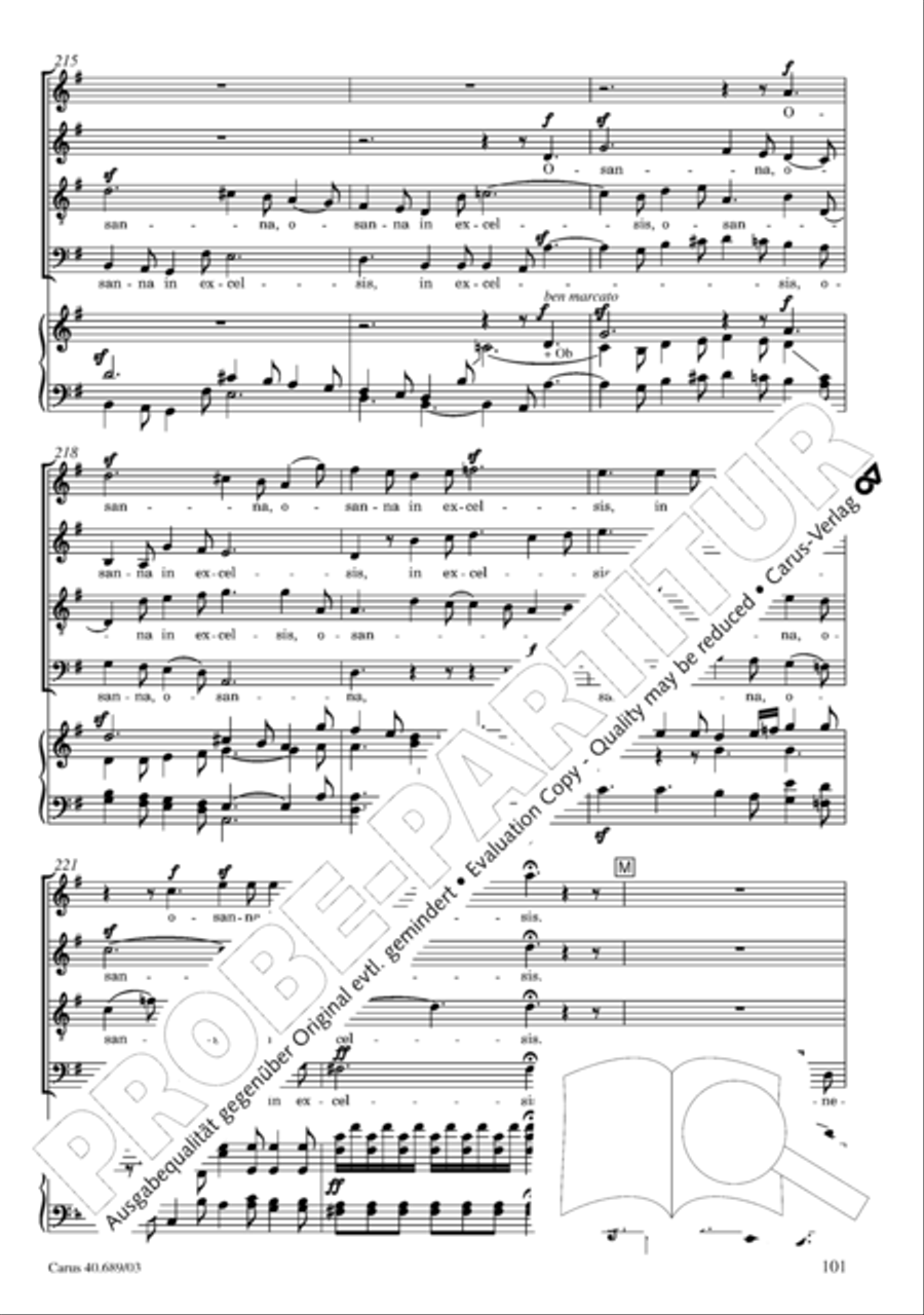 Missa solemnis Missa solemnis 4-Part scores gallery preview page 102