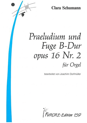 Book cover for Praeludium und Fuge B-Dur op. 16.2