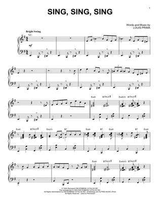 Sing, Sing, Sing [Jazz version] (arr. Brent Edstrom)