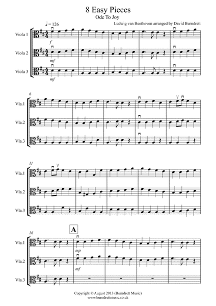 8 Easy Trios, for Viola image number null
